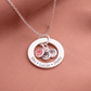 Náhrdelník: Circle Birthstone